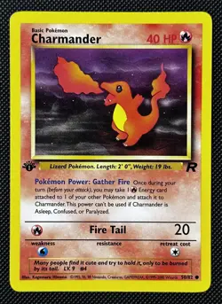 Charmander 1st Edition Team Rocket 50/82 WOTC Vintage Pokemon NM - Image 1