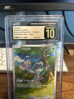 Tangela 178/165 Illustration Rare Scarlet & Violet 151 Pokemon CGC Pristine 10 - Image 2