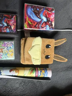 Prismatic Evolutions SPC Eevee Deck Box And Play Mat & All Pokemon sleeves - Image 2
