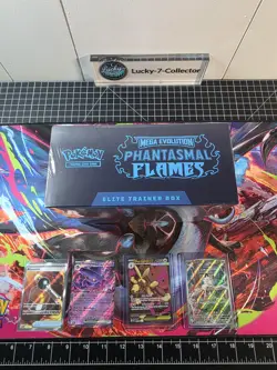 Pokemon TCG Phantasmal Flames Elite Trainer Box ETB Sealed New! & Meowth IR 👀🔥 - Image 3