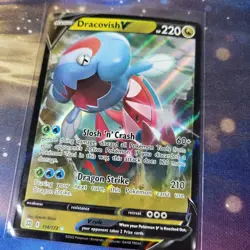 Pokemon TCG Dracovish V 114/172 Brilliant Stars Sword & Shield NM/M - Image 1