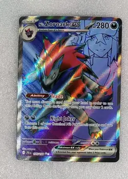 N's Zoroark ex 175/159 NM/M JTG EN Sv09 Journey Together Full Art Pokemon TCG - Image 1