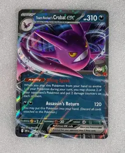 Team Rocket's Crobat ex 122/182 NM/M SV10 Destined Rivals Pokemon TCG - Image 1