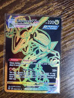 POKEMON RAYQUAZA VMAX TG29/TG30 SECRET RARE SILVER TEMPEST TRAINER GALLERY HOLO - Image 1
