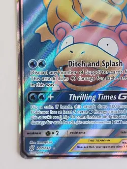 POKEMON Slowpoke And Psyduck Gx Full Art 217/236 NM-Mint - Image 3