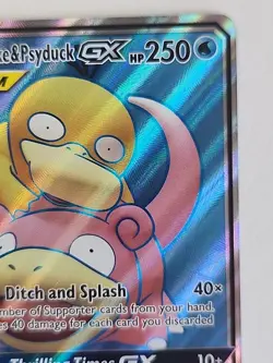 POKEMON Slowpoke And Psyduck Gx Full Art 217/236 NM-Mint - Image 4
