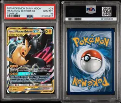 2019 Pokemon Sun & Moon Team Up: Pikachu & Zekrom GX 33 PSA 10 - Image 3