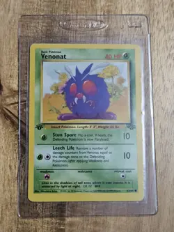 Venonat 1st Edition - #63/64 - Jungle Set - Pokemon TCG - 1999 - Excellent - Image 1