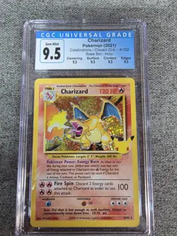 Pokemon - Charizard - 4/102 - Celebrations Classic Collection - CGC 9.5 (psa10) - Image 4
