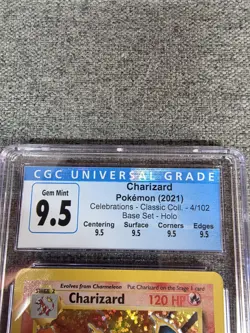 Pokemon - Charizard - 4/102 - Celebrations Classic Collection - CGC 9.5 (psa10) - Image 5