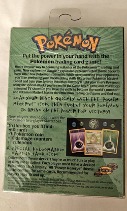 1999 Pokemon TCG "Power Reserve" Jungle Theme Deck - Factory Sealed - Image 2