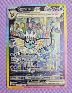 Pokemon TCG Vaporeon EX Prismatic Evolutions Special Illustration Rare 149/131 - Image 1