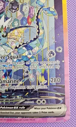 Pokemon TCG Vaporeon EX Prismatic Evolutions Special Illustration Rare 149/131 - Image 3