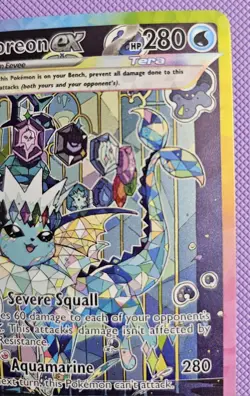 Pokemon TCG Vaporeon EX Prismatic Evolutions Special Illustration Rare 149/131 - Image 4