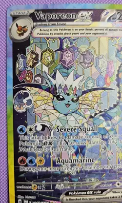 Pokemon TCG Vaporeon EX Prismatic Evolutions Special Illustration Rare 149/131 - Image 5