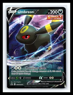 💥 Pokemon TCG - Umbreon V SWSH203 Black Star Promo Ultra Rare Holo 2022 - Image 1