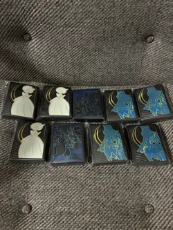 9 Pokemon Mega Lucario, Gardevoir, And Phantasmal Flames ETB Sleeves - Image 1