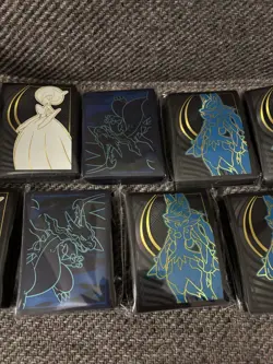 9 Pokemon Mega Lucario, Gardevoir, And Phantasmal Flames ETB Sleeves - Image 3