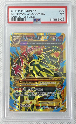 2015 Pokemon XY Ancient Origins Primal Groudon 97/98 PSA 7 - Image 3