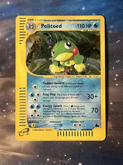 2003 POKEMON POLITOED SKYRIDGE HOLO WOTC EREADER H23/H32 NM - Image 1