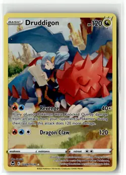 Druddigon ⭐ TG09/TG30 Holo Silver Tempest Trainer Gallery Pokemon NM - Image 1