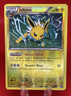 Pokemon TCG Jolteon Ancient Origins 26/98 Reverse Holo XY X&Y English 2015 NM - Image 1
