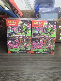 Pokemon TCG Scarlet and Violet Shrouded Fable Booster Bundle 6 Packs, Sealed x2 - Image 1