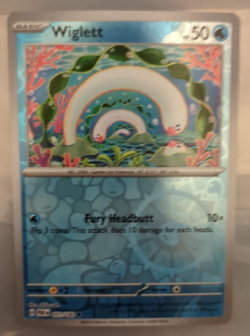 Pokemon TCG Wiglett Paradox Rift SV04 051/182 Reverse Holo Common Near Mint - Image 1
