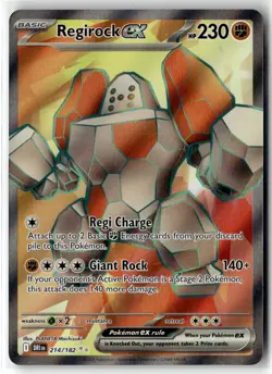 Regirock ex ⭐ 214/182 Holo Ultra Rare Destined Rivals 2025 Pokemon NM - Image 1