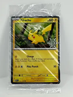 Pikachu 25/165 Holiday Calendar 🎄Stamped SEALED | Pokemon Scarlet & Violet 151 - Image 1