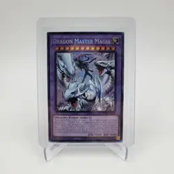 DRAGON MASTER MAGIA * 1ST EDITION PRISMATIC COLLECTOR'S RARE RA04-EN055 YUGIOH - Image 1