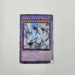 DRAGON MASTER MAGIA * 1ST EDITION PRISMATIC COLLECTOR'S RARE RA04-EN055 YUGIOH - Image 2