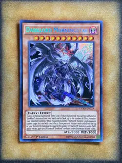 Yugioh Darklord Morningstar DESO-EN029 Secret Rare 1st Ed NM - Image 1