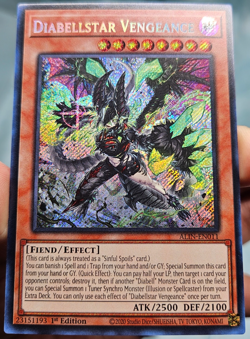 Yugioh Diabellstar Vengeance ALIN-EN011 Secret Rare - NM Fresh Pulled - Image 3