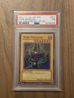 2004 Yu-Gi-Oh! Dark Magician 1st Edition SYE-001 PSA 7 - Image 1