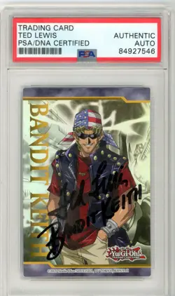 PSA Signed Ted Lewis Bandit Keith Art Token Legendary Duelist Yu-Gi-Oh! - Image 1