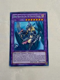 Yu-Gi-Oh! First Edition Secret Rare Dark Magician Girl the Dragon Knight - Image 1