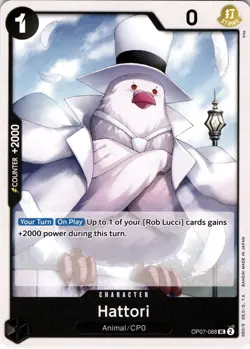 One Piece Hattori OP07-088 500 Years in the Future Uncommon! - Image 1