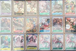 Bandai One Piece CCG OP-13 Card Lot (18) Full Art Foil Shanks Roger Garp Newgate - Image 1