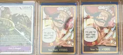 Bandai One Piece CCG OP-13 Card Lot (18) Full Art Foil Shanks Roger Garp Newgate - Image 5