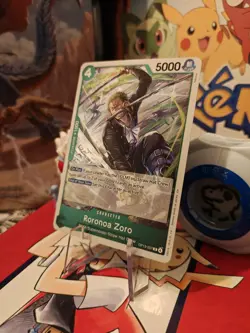 One Piece Carrying On His Will RARE ENG. FOIL OP13-037 Roronoa Zoro NM See Pics - Image 3