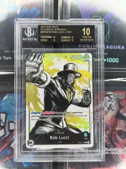BGS 10 Black Label One Piece Rob Lucci Alt Art Leader Pillars Strength #OP03-076 - Image 1