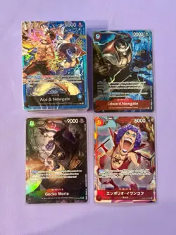One Piece TCG English Card Lot: Ace & Newgate Deck, OP2, Alt arts, SR - Image 1
