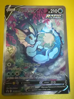 HOLO Vaporeon RAW/UNGRADED Sword And Shield Promo Card FULL ART - Image 1