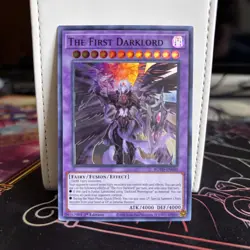 1ST EDITION THE FIRST DARKLORD 2020 ROTD-EN040 YUGIOH CARD (LP) - Image 1