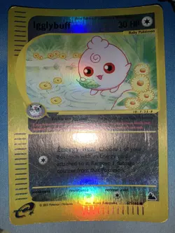 Igglybuff 67/144 Skyridge Reverse Holo Pokemon Card - Image 1