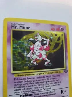 Mr. Mime Jungle Set Holo Pokemon Card Base WOTC - Image 2