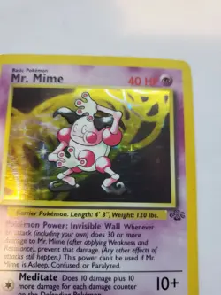 Mr. Mime Jungle Set Holo Pokemon Card Base WOTC - Image 4