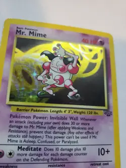 Mr. Mime Jungle Set Holo Pokemon Card Base WOTC - Image 5