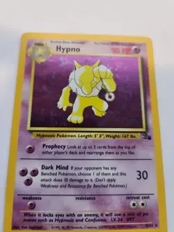 Hypno Fossil Set Holo Base Pokemon Card WOTC NM - Image 3